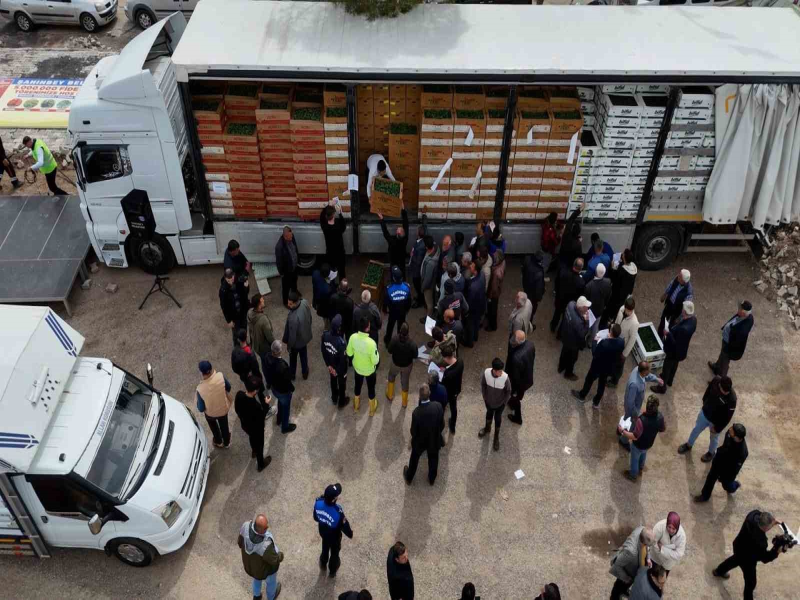 Şahinbey’de çiftçilere 5 milyon fide desteği verildi 